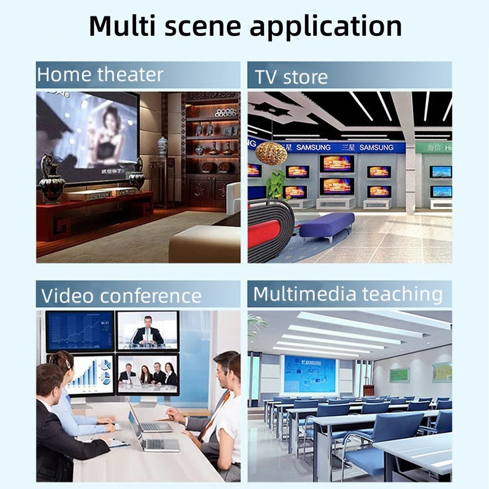 مقسم HDMI 4K 30 هرتز ثنائي المنفذ متوافق مع HDMI 1 في 2 خارج محول الصوت والفيديو لـ LCD TV Box PS4 PC الموزع #4