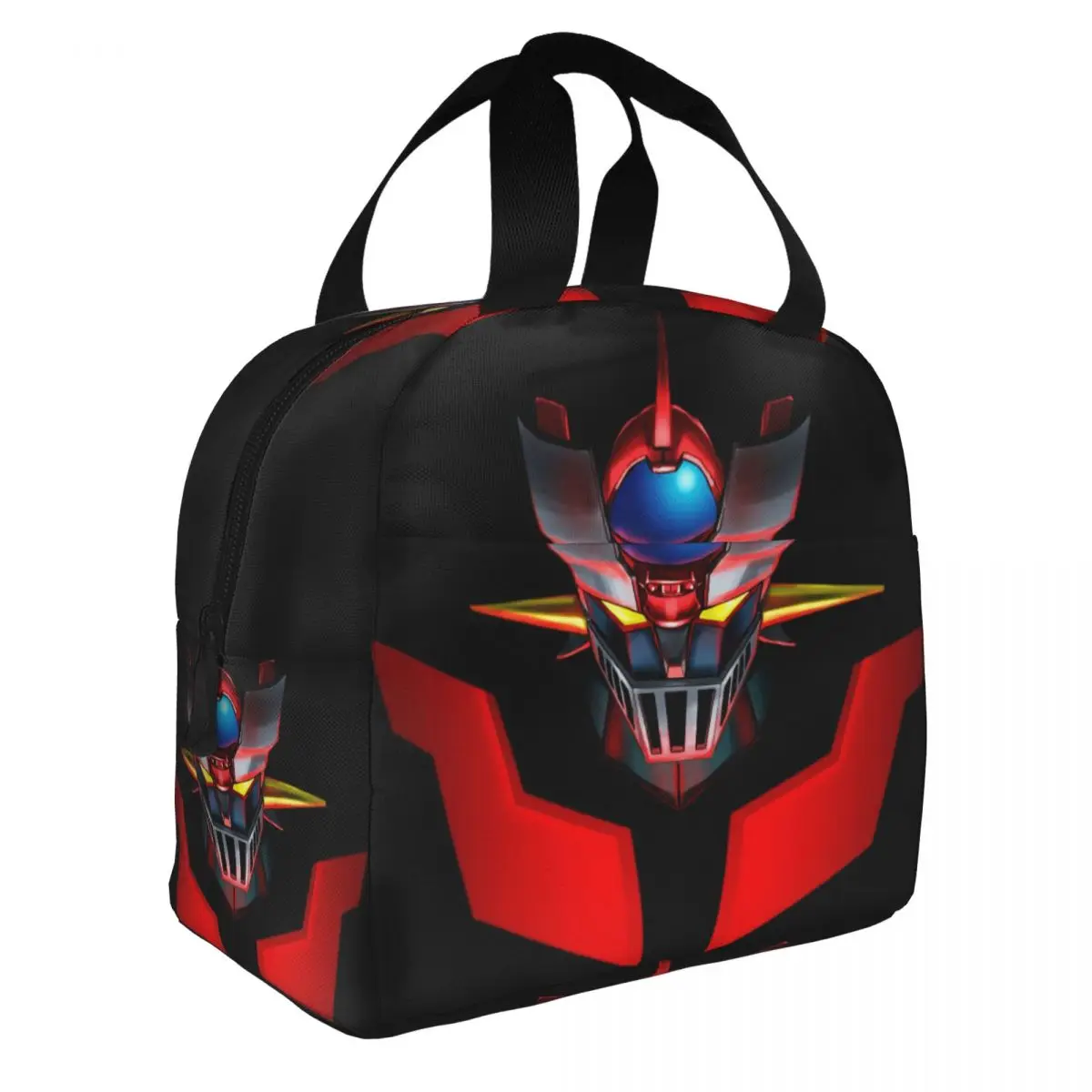 Mazinger Z Mad Robot Thermal Insulated Lunch Bag Women Grendizer Anime Manga Portable Lunch Container for Multifunction Food Box