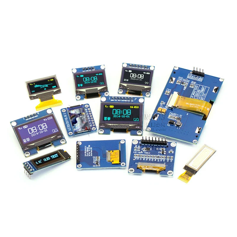 Modul Display Seri IIC OLED 0.96 Inci SPI 128X64 Layar Warna LCD Papan Layar 4-Pin UNTUK Arduino