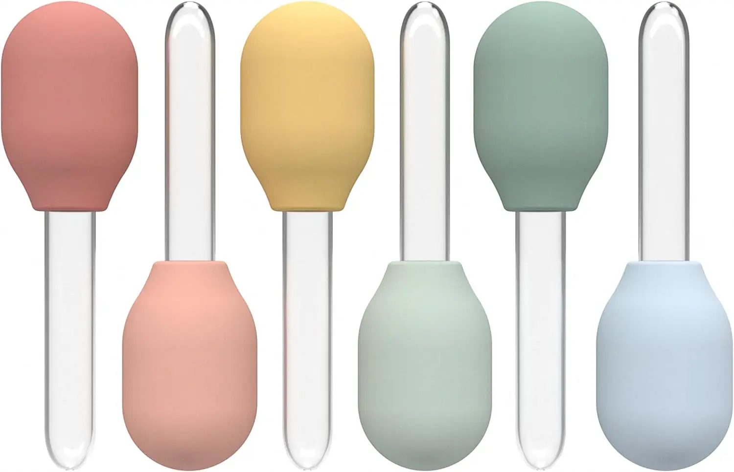 

6-Pack Pastel Liquid Droppers for Kids Crafts & Sensory Play
