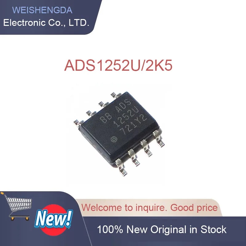 

ADS1252 ADS1252U SOP8 Chip IC New Original