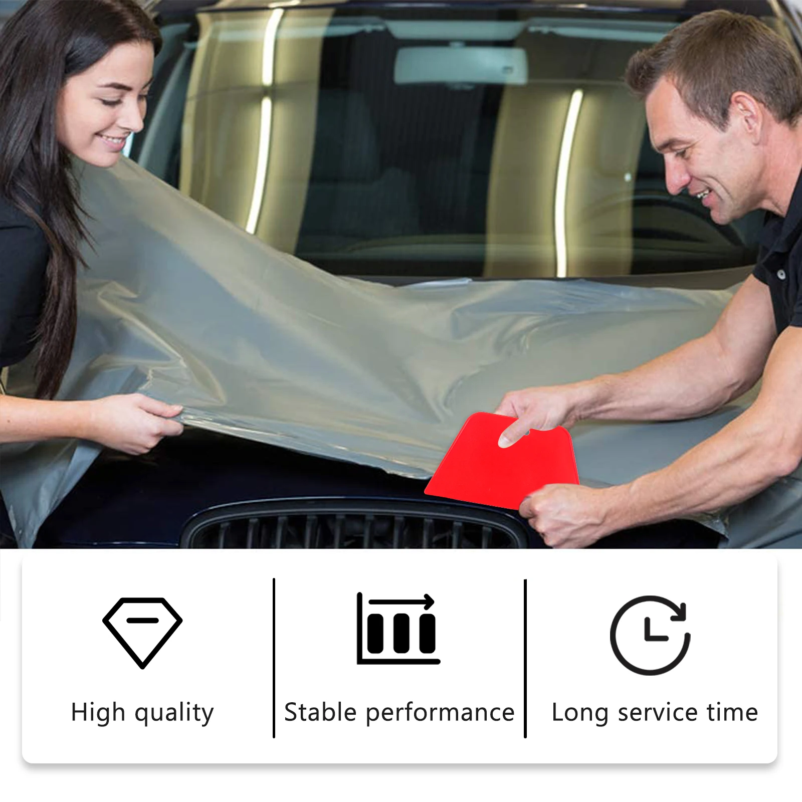 

Plastic Film Installing Squeegee Wallpaper Smoothing Equipment Window Tint Tools Vinyl Wrap Decals Sign Making Bubbles Removing