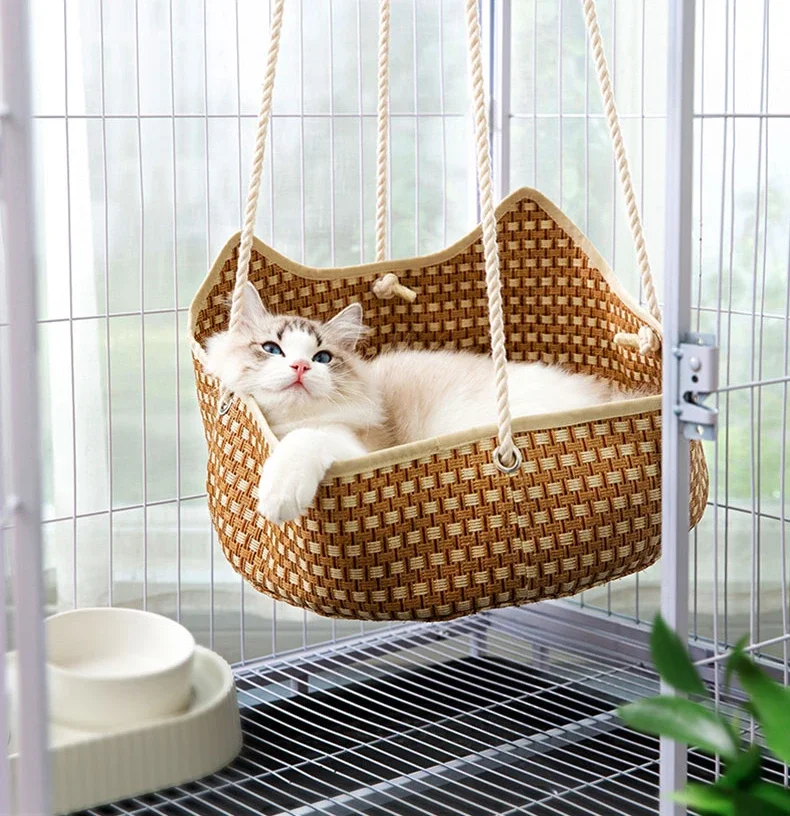 hammock hemp, rattan cat litter, all seasons universal summer dog kennel cat scratching board supplies