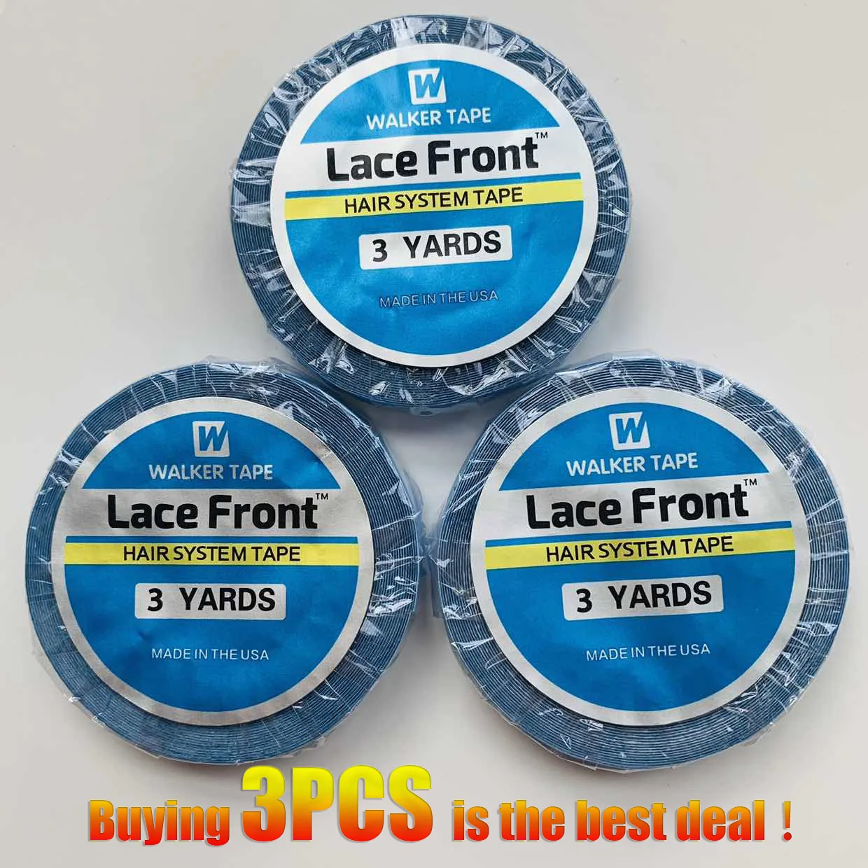 

1/2/3 рулона 0,8 см * 3 ярда, синяя лента для супер волос, двусторонняя клейкая лента для наращивания волос/кружевного парика/парика