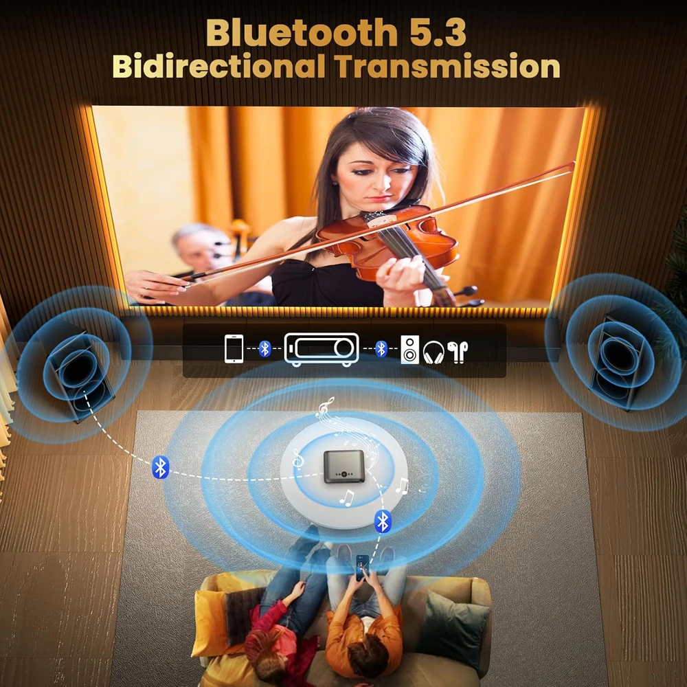 WZATCO Nowy projektor P4 Full HD 1080P Max 300 cali z obsługą 4K Smart LED Proyector WiFi 6 Bluetooth Projektor filmowy Auto Keystone