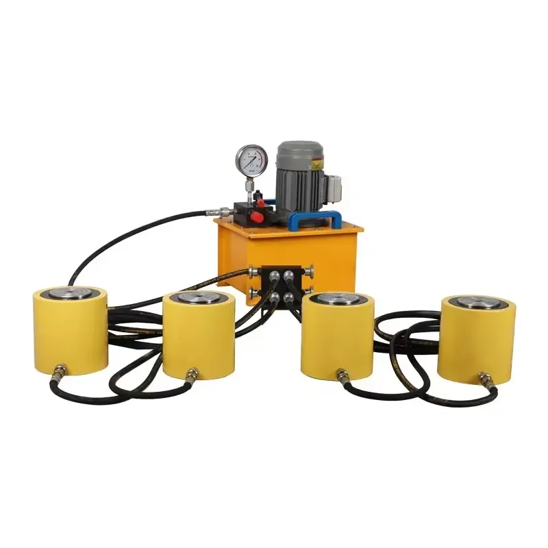 Customized rear tension bridge 250T 200mm double acting hollow hydraulic jack