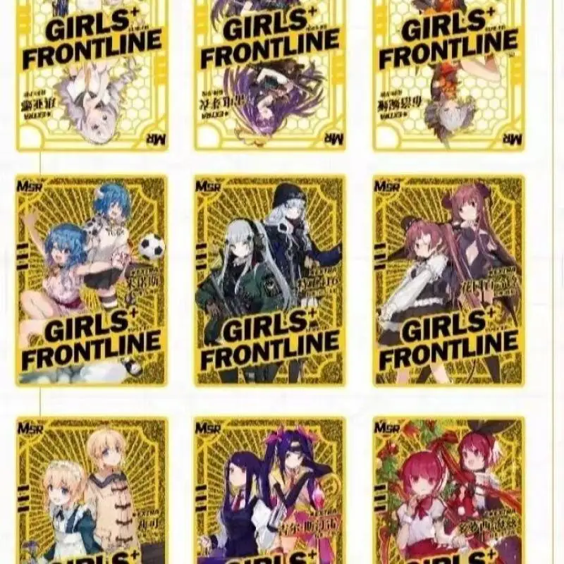 Goddess Story Girls Frontline Anime Characters Bronzing Process Box Card Cartoon Toys Collection Card Anime Playing Cards