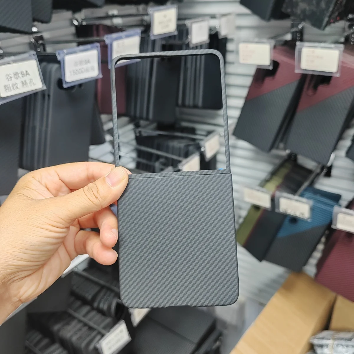 

Luxury Genuine Premium Aramid Carbon Fabric Fiber Phone Case For Samsung Galaxy Z Flip 7 Ultra-thin Shockproof Frame Shell Cover