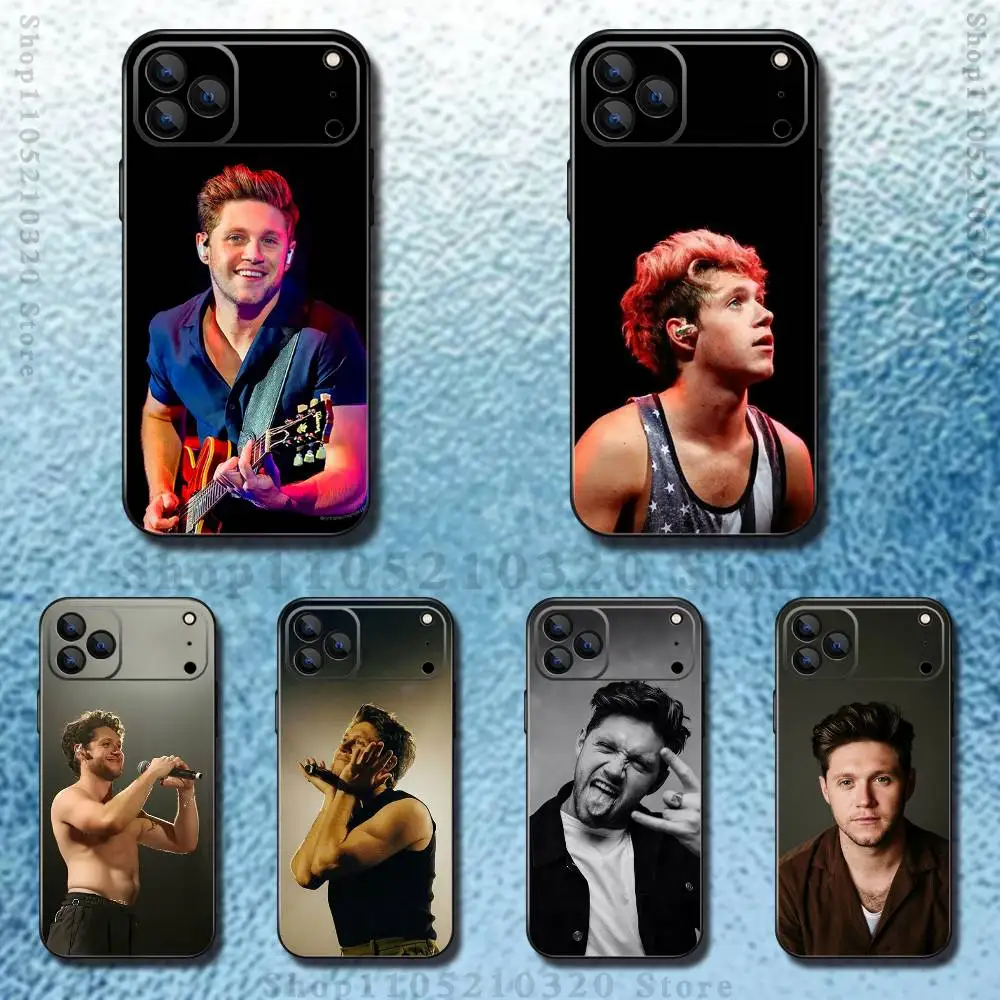 

Singer N-Niall Horan Phone Case For iPhone 17,16,15,14,13,12,11 ,Pro Max,XS,X,XR,SE,Mini,8,7,Soft Silicone Black Cover
