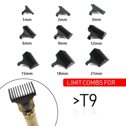 Guía de corte de pelo profesional para peluquero, protectores universales para T9, peine de límite, accesorios de peluquero