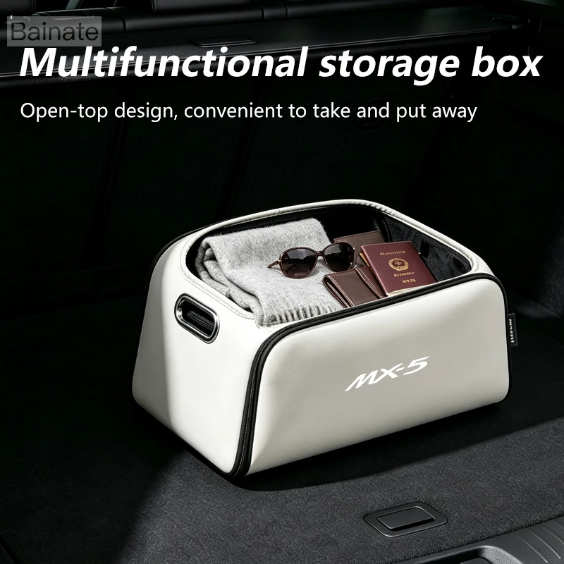 Car Trunk Storage Box, For Mazda MX-5 RF NB NV ND 2005-2025 Organizer Storage Box Bag Car Interior Storage Solutions Accessories