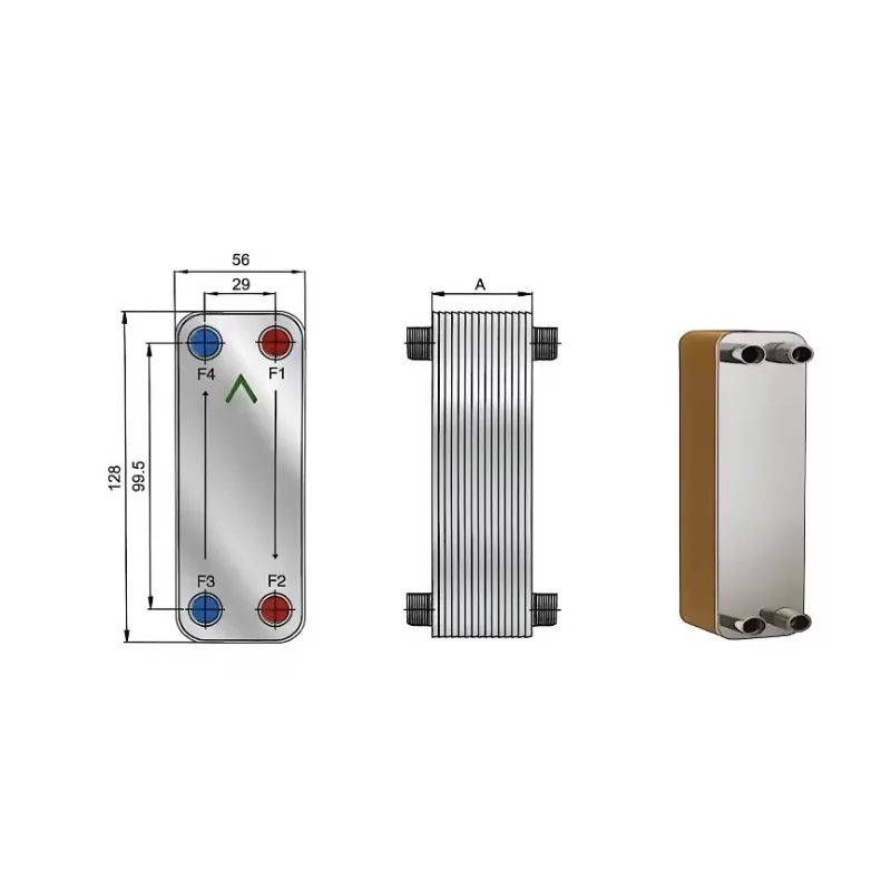 Newly Developed Economizer FHC006G Mini Model Fits Most Spaces SS304 Plate 6KW Customized Connections 18 Munths Warranty CE/PED