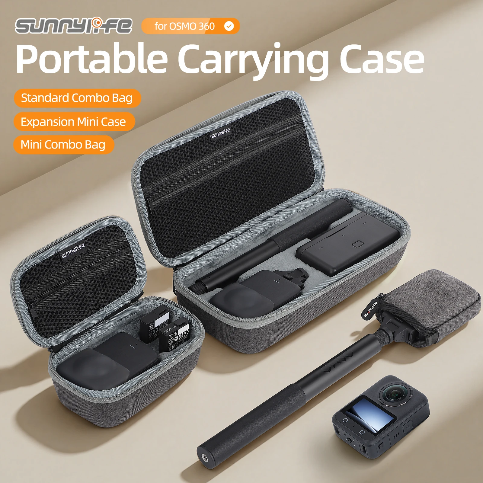 Portable Carrying Case For DJI Osmo 360 Adventure Combo Standard Shockproof Storage Bag  Body Case Shock-absorbing Portable Bag