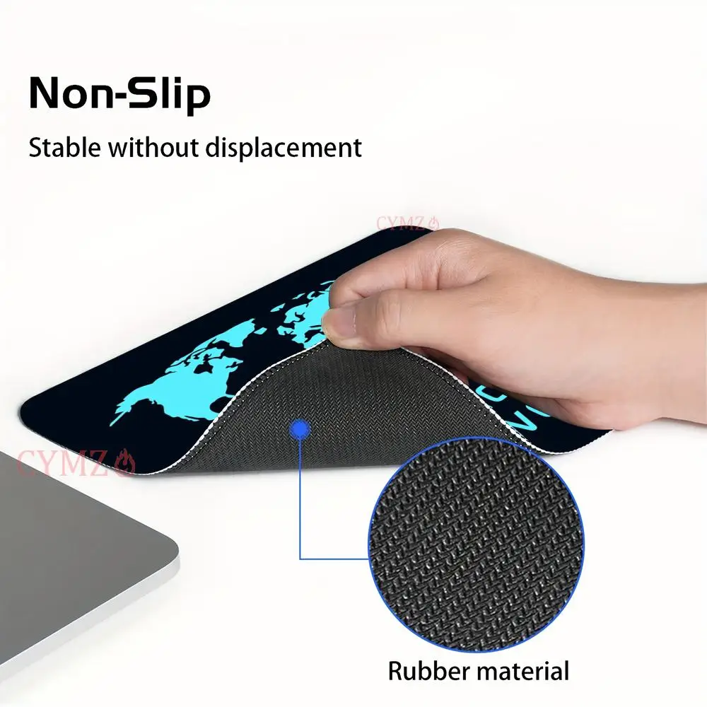 Illustrazione creativa del pianeta piccolo tappetino per mouse tappetino da scrivania accessori per uffici tappetino per mouse da gioco antiscivolo durevole bordo cucito