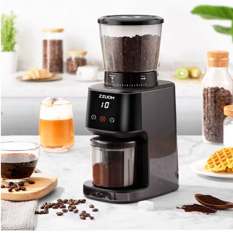 Small Coffee Bean Grinder Household Electric Mill Coffee Bean Powder Machine High Precision Conical Grinding Core Touch Screen