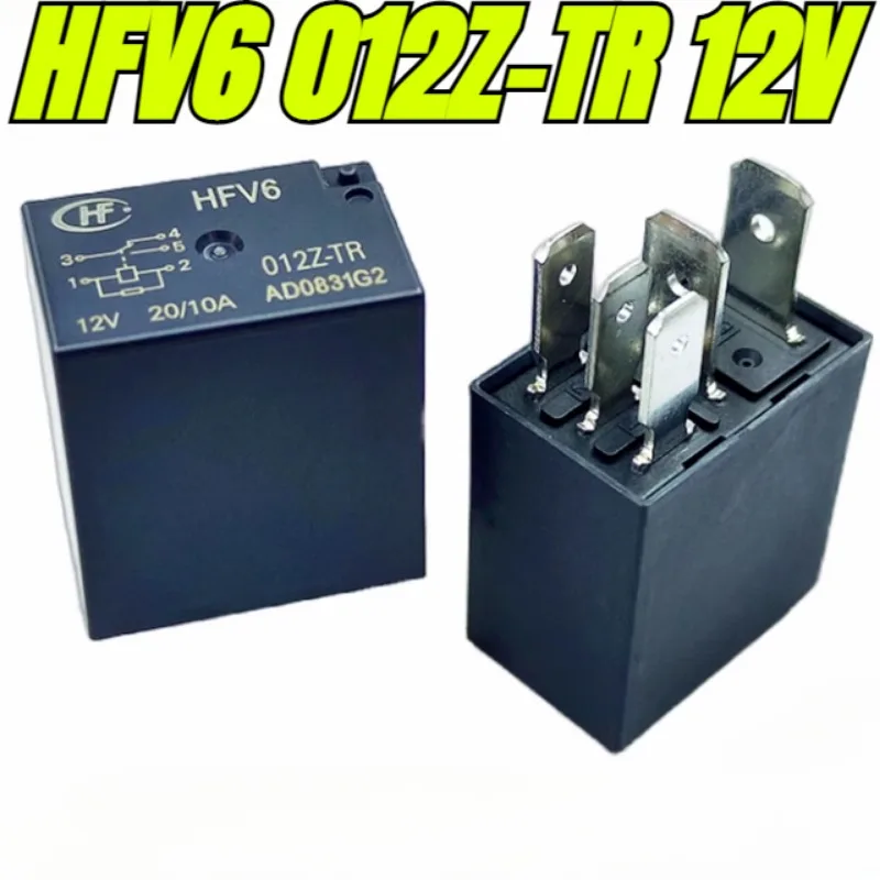 

（Brand New Original）1pcs/lot 100% original genuine relay:HFV6 012Z-TR 12V 20/10A 5pins Automotive relay