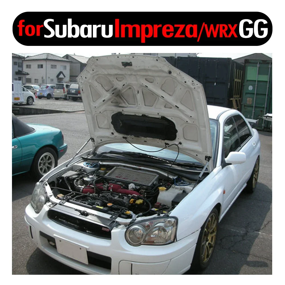 Für Subaru Impreza WRX GG Kombi 2000-2007 Vordere Motorhaube Modifizierte Gasdruckfedern Carbon-Federdämpfer Hebeunterstützung Absorber – Detail 1