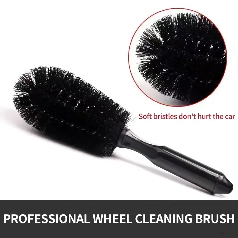 1PCS Multifunction Wheel Brush Automotive Rim Detailing Brush Soft Bristle Car Truck Motor Grille Wheel Wash Brush Cleaning Tool