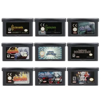Cartucho de juego Castlevania Series GBA, tarjeta de consola de videojuegos de 32 bits, Asia of Sorrow Circle of The Moon para GBA/NDS