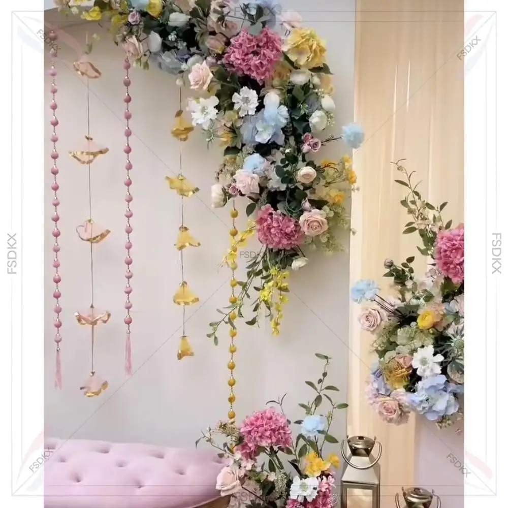 

Cheap White Arch Wedding Stage Backdrop Props Acrylic/Pvc Event Curve Background Stand on Sale