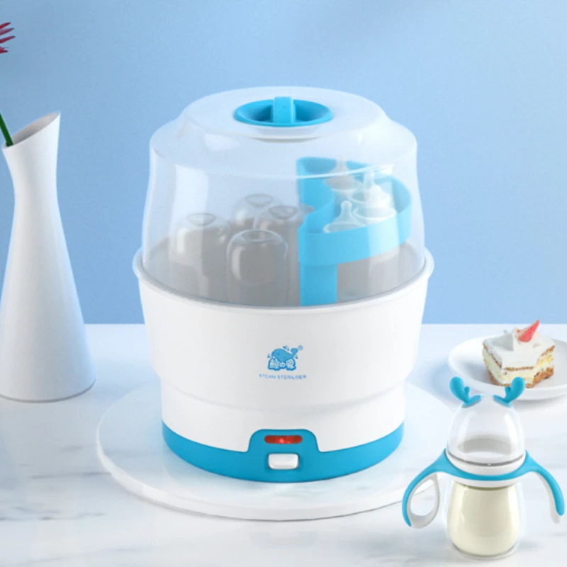 BE22: Esterilizador de biberones de gran capacidad con apagado automático, calentador de accesorios para bebés, esterilización rápida, Esterilizador de