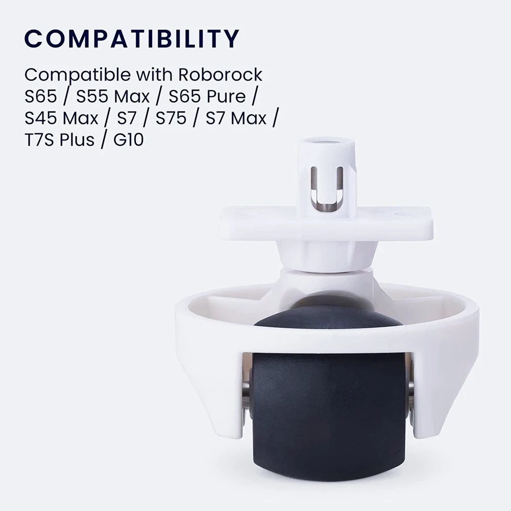 

AQ-Replacement Front Wheel for Xiaomi Roborock S6 and S7 Series S65 S55 Max S65 Pure S45 Max S7 S75 S7 Max T7S Plus G10