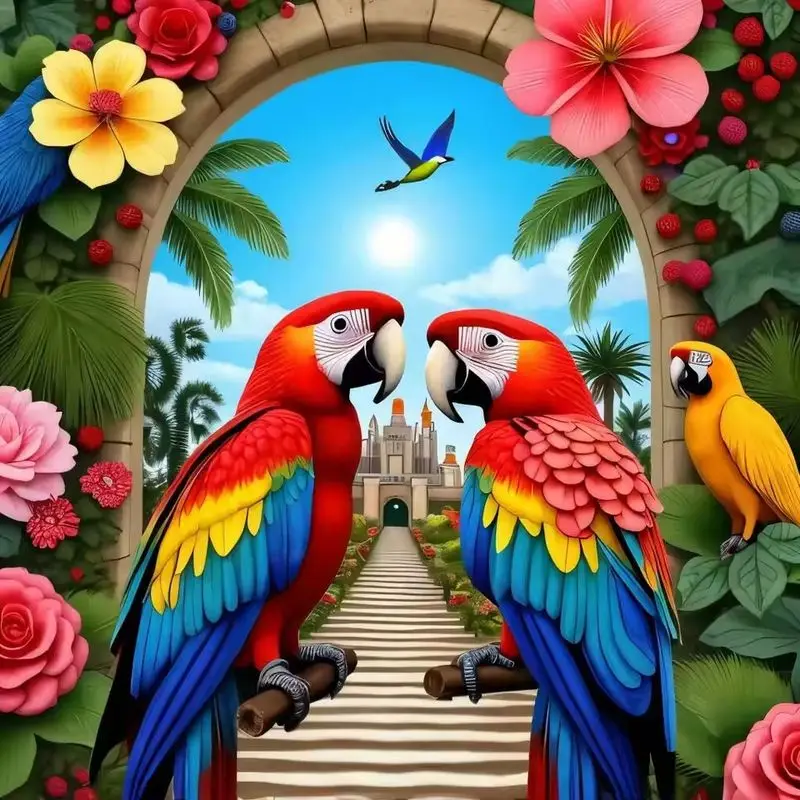 

CHENISTORY Diamond Painting Parrot Rhinestone Pictures 5D DIY Diamond Embroidery Cross Stitch Animal Mosaic Home Decoration