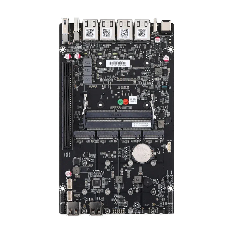 Qotom 11th Gen Core I5 1135G7 procesador 4 * M.2 NAS placa base Itx 4 I226-V 2,5G LAN Mini PC Linux Router placa base