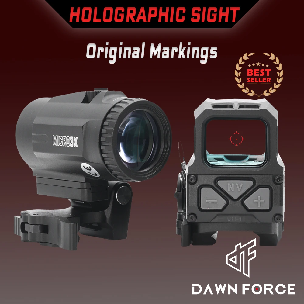 

Tactical Holographic Red Dot Gen2 Optic Sight for Milsim Airsoft with Full Markings