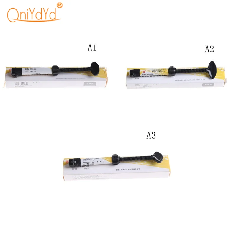A1 A2 A3 Universal Dental  Light Curing Composite Resin for Tooth Restoration Dental Materials Available In 3 Colors