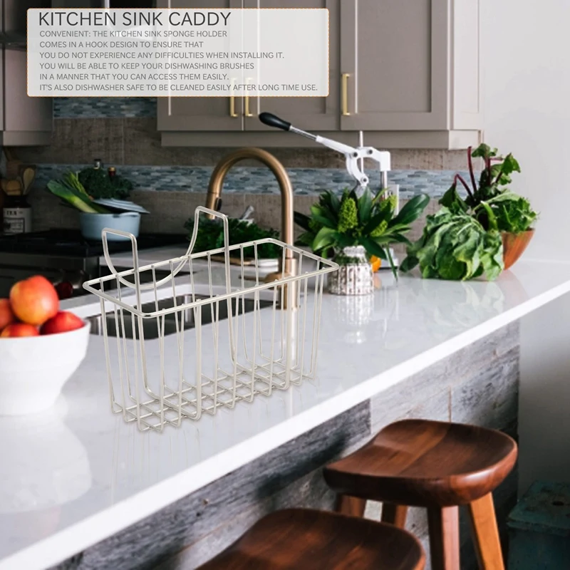 

Держатель для кухонной губки, корзина-органайзер для раковины, подставка для щеток и моющего средства, сушилка для посуды, аксессуары для раковины
