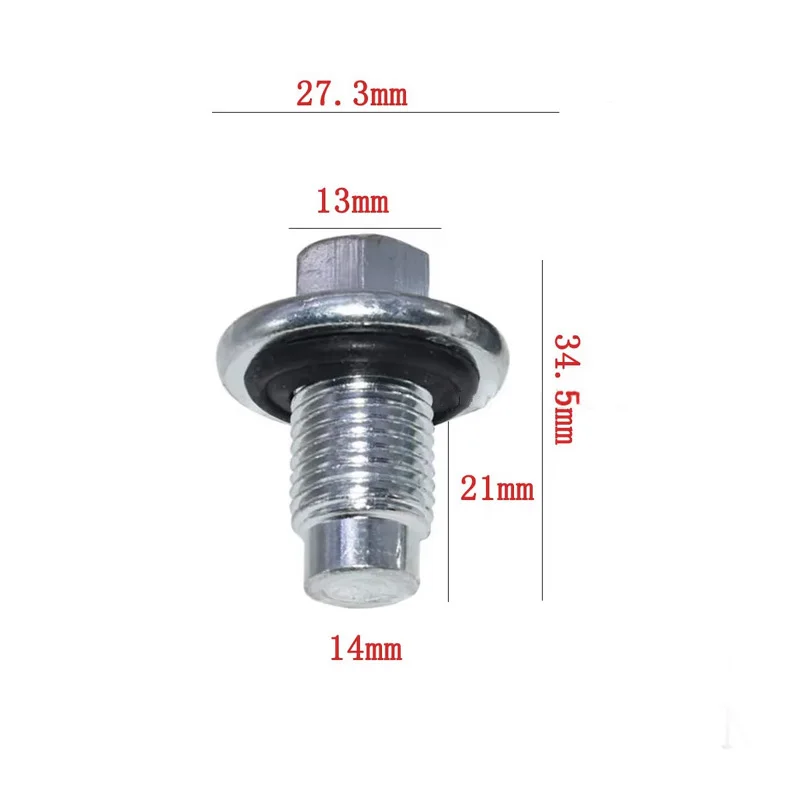 LR000437 5PCS R-116 Applicable to Volvo Land Rover LR3 Range Rover Sport Ford Motor Oil Drain Plug Bolt Oil Pan Nut 1013938