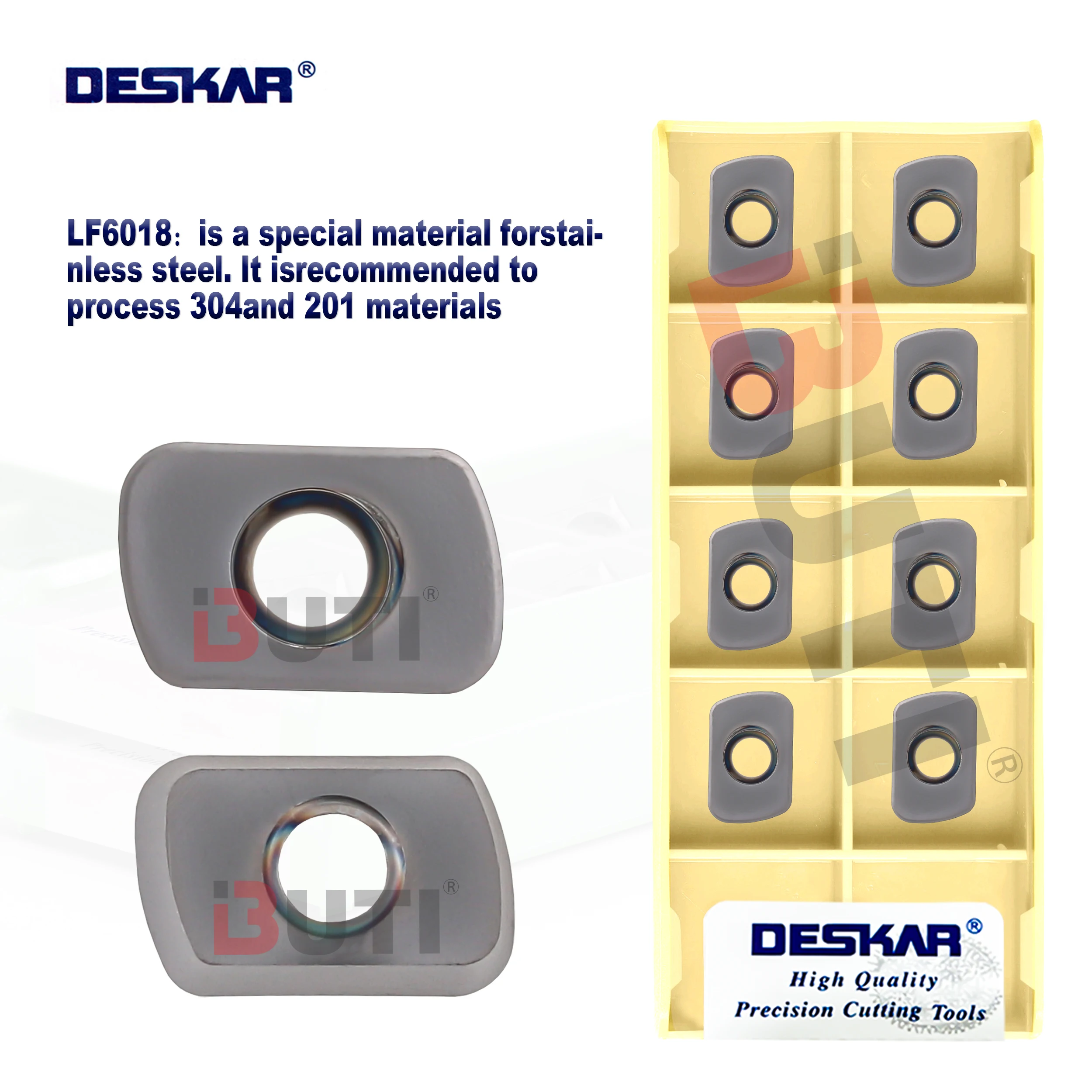 

DESKAR 100% Original Milling Blade EPNW0603TN-8 LF6018 Numerical Control Machining Stainles Steel Milling Cutter Blade Part Tool