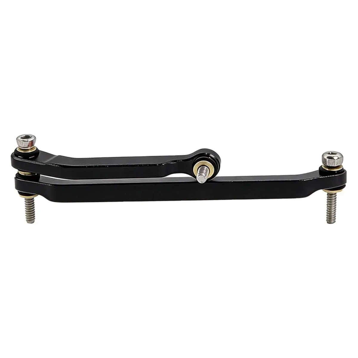 (A30I] For 1/30 SCX30 Aluminum Linkage Set Metal Steering Rod Remote Control Car Pull Rod Parts Black