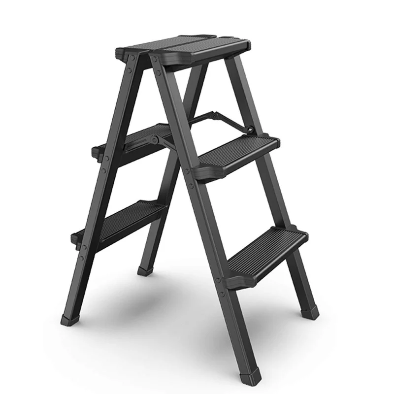 custom.Japanese Aluminum Frame Telescopic Ladder Stools Industrial Home and Household Folding Movable Step Ladder on Sale