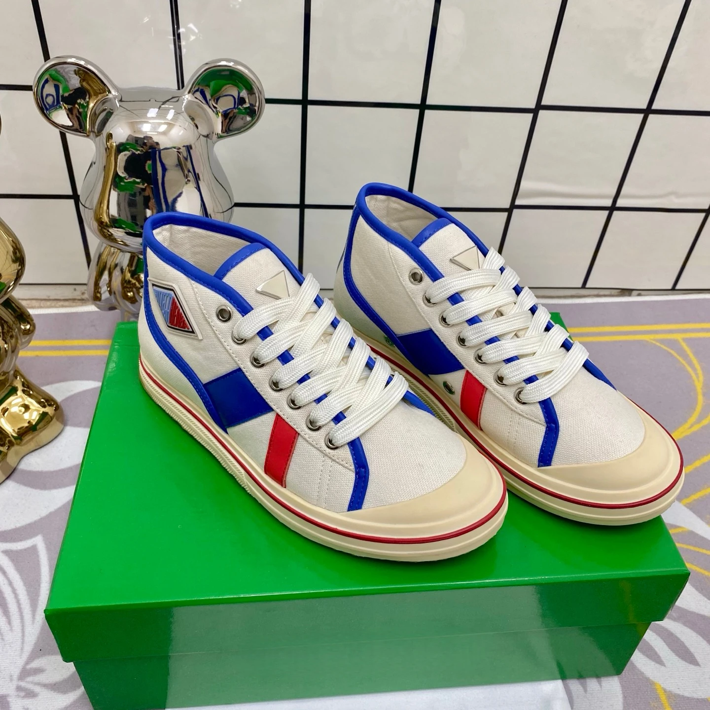 

Повседневные кроссовки ручной работы, роскошная брендовая обувь для пар, серия Eliot, парусиновая спортивная велосипедная обувь со средним верхом, кожаная отделка, праздничный подарок