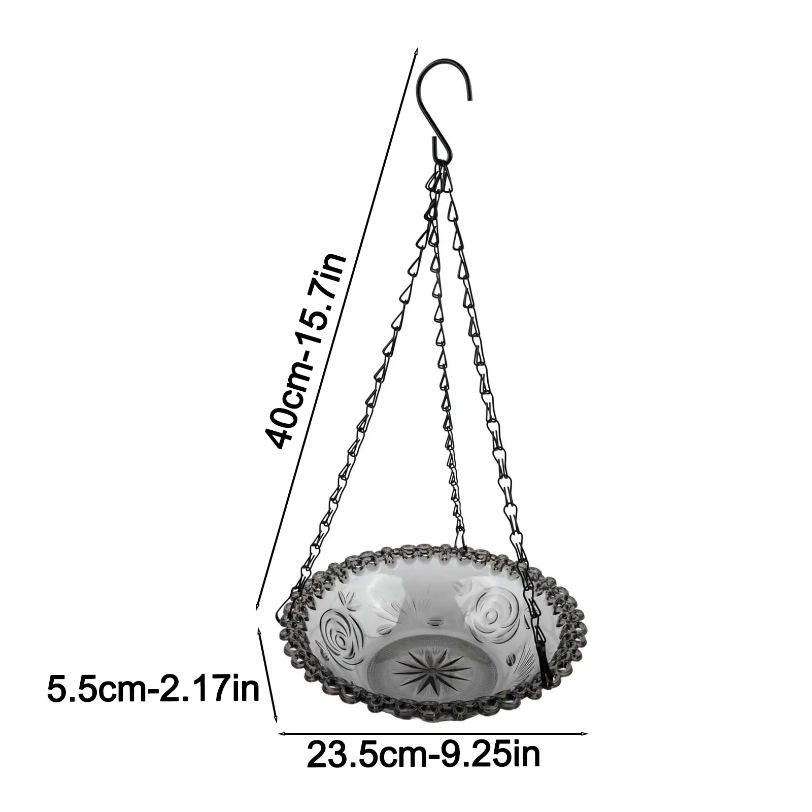 25*25*6cm Solar Bird Bath Solar Powered Fountain Nature Friendly Aesthetics Robust Weather Resistant Ample Space For Birds