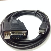 Mini USB Male 5 pin To VGA D-SUB 15 pins Male Adapter Cable For Mobile DVD EVD  1.5M