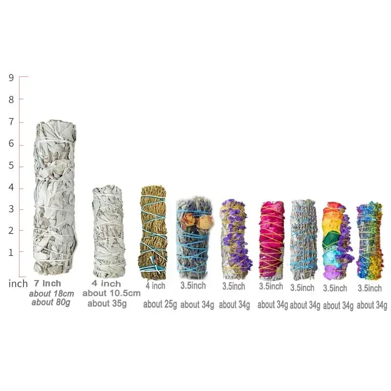Благовония, белый шалфей, палочки для растушевки, домашняя очистка, Дымчатая трава, чистящее средство для медитации, энергетическое чистящее средство