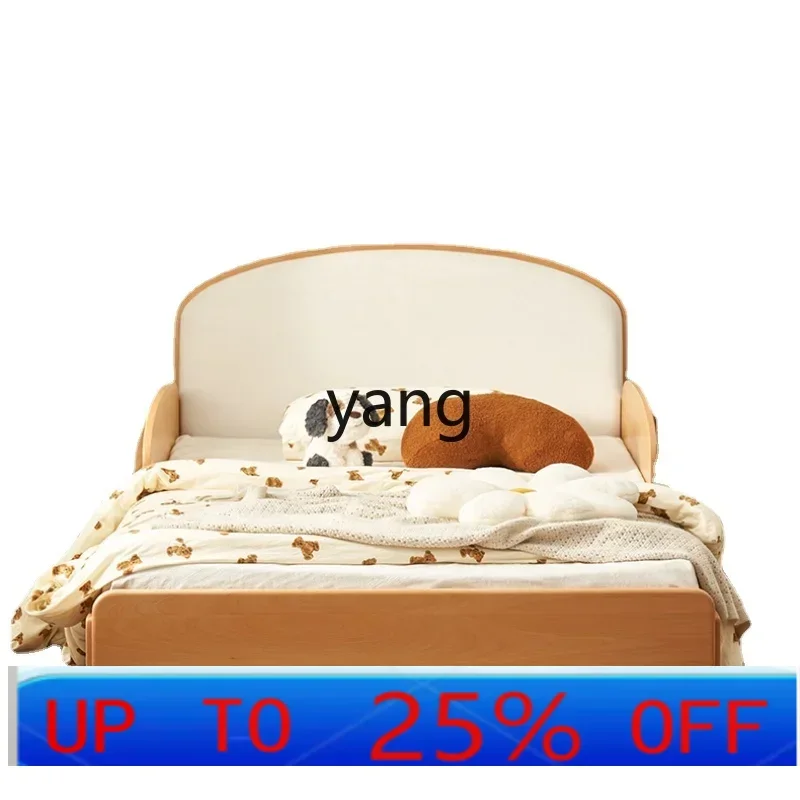 

LTT Solid Wood Children's Bed Princess Bed Beech Soft Pack Bed