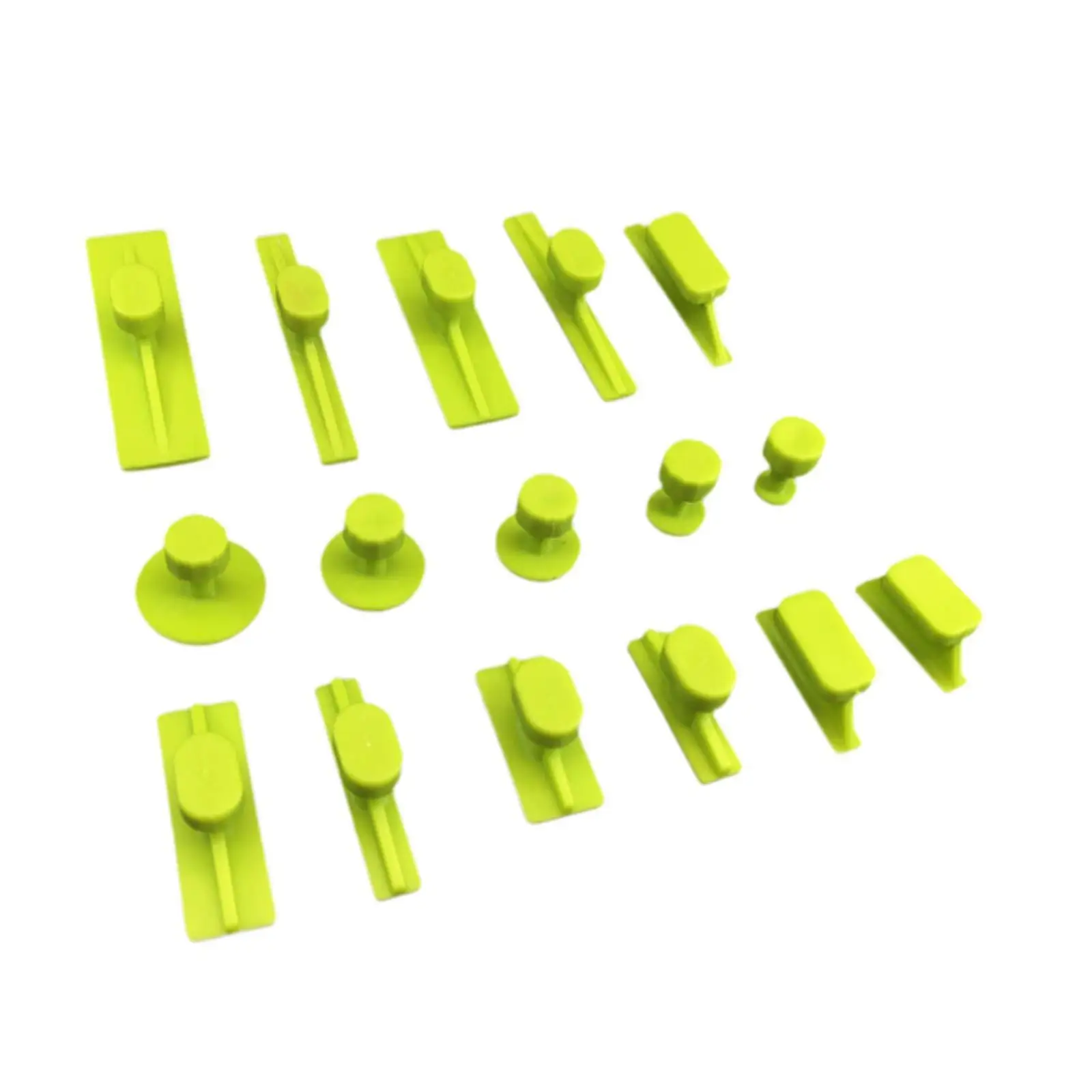 

16 шт., инструмент для ремонта вмятин без покраски на кузове автомобиля, инструмент для удаления вмятин автомобиля, тянущие вкладки, легкий инструмент для ремонта вмятин, металлическая пластина, маленькие вмятин