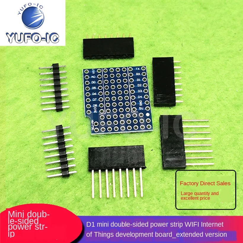 Free Ship 5pcs D1 Mini Double-Sided Power Strip Bread Board WiFi Internet Of Things Development Board Extended Version