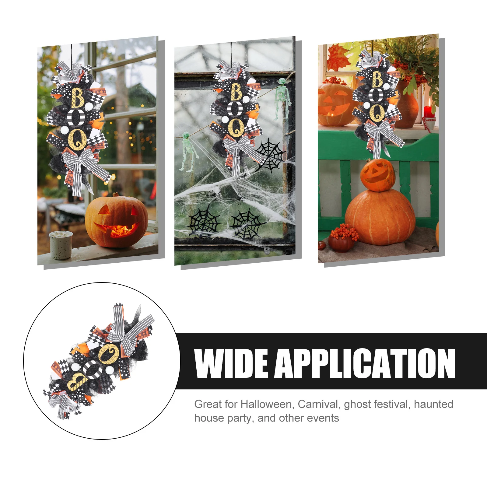 

1Pcs Halloween Pumpkin Wreath Creative Modeling Colorful Cloth Door Hanging Garland Festive Wall Decor Perfect Gift Friends