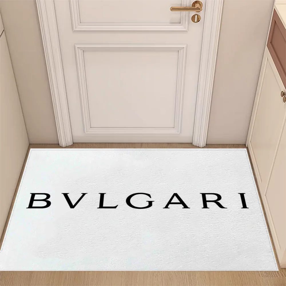 Kitchen Carpet B-BVLGARI for Bedroom Room Rugs Floor Bath Mat Home Decoration Doormat Exterior House Entrance Balcony Cute Rug