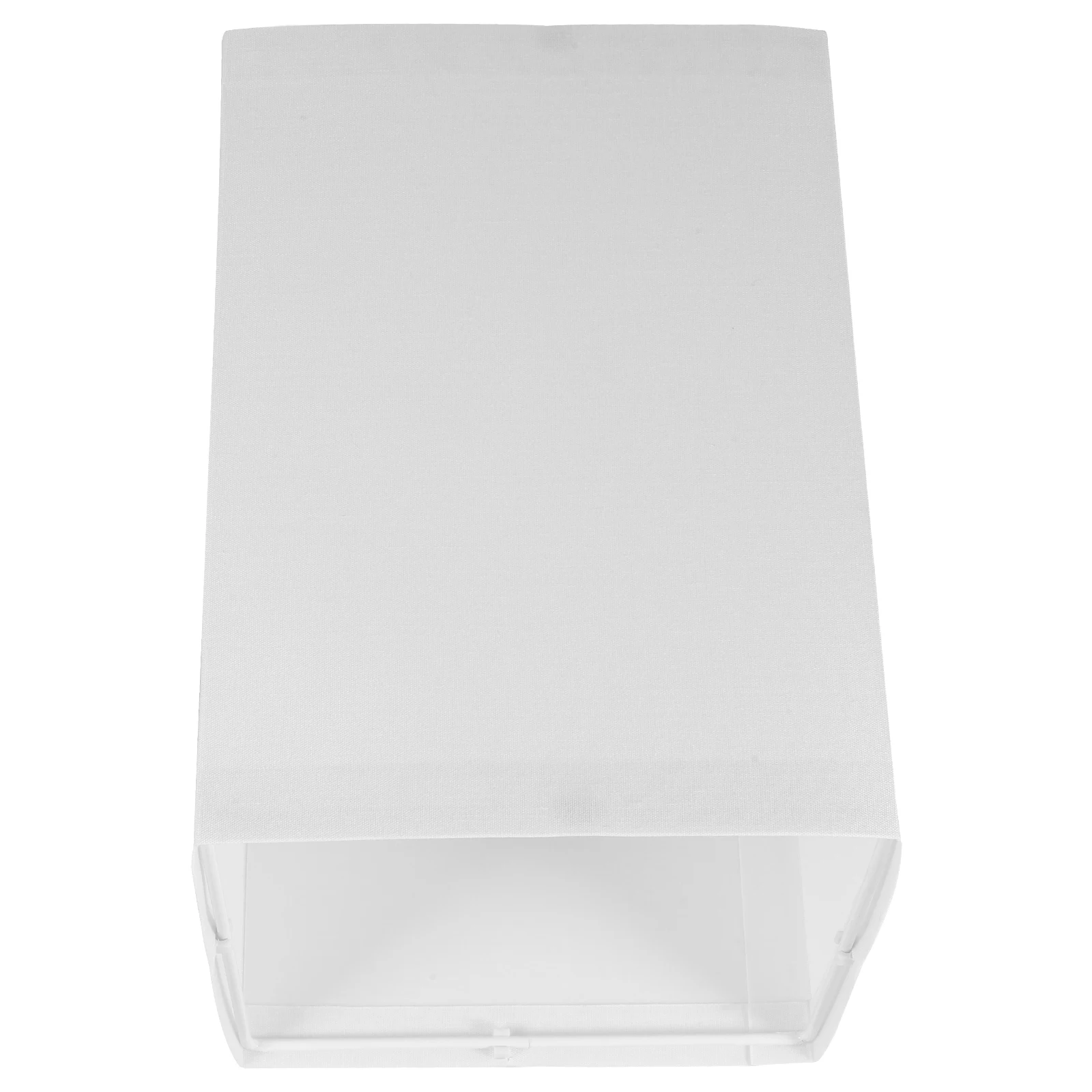 

Linen Lamp Shade Rectangular Fabric Light Cover Square Bedroom Replacement Chandeliers Covers E27 Table Floor