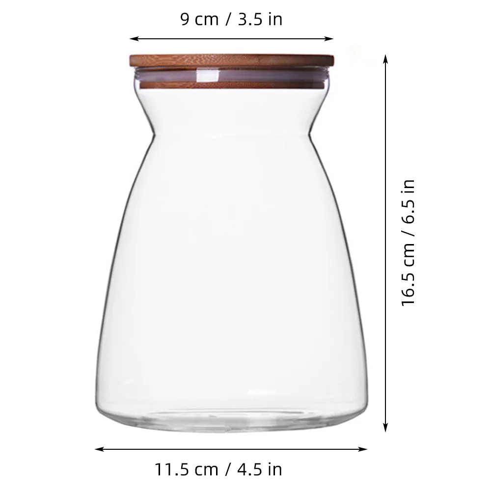 Food Sealed Jar Multipurpose Transparent Grain Canister 700Ml Kitchen Storage Container Tea Coffee Bean Dried Fruit Canister