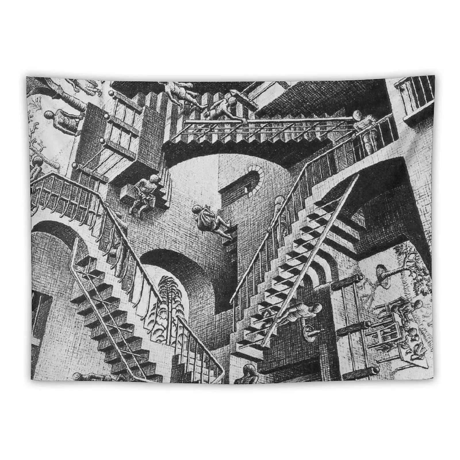 

Optical Illusions M C Escher Tapestry Wall Decoration Decor Home Room Decorations Tapete For The Wall Tapestry