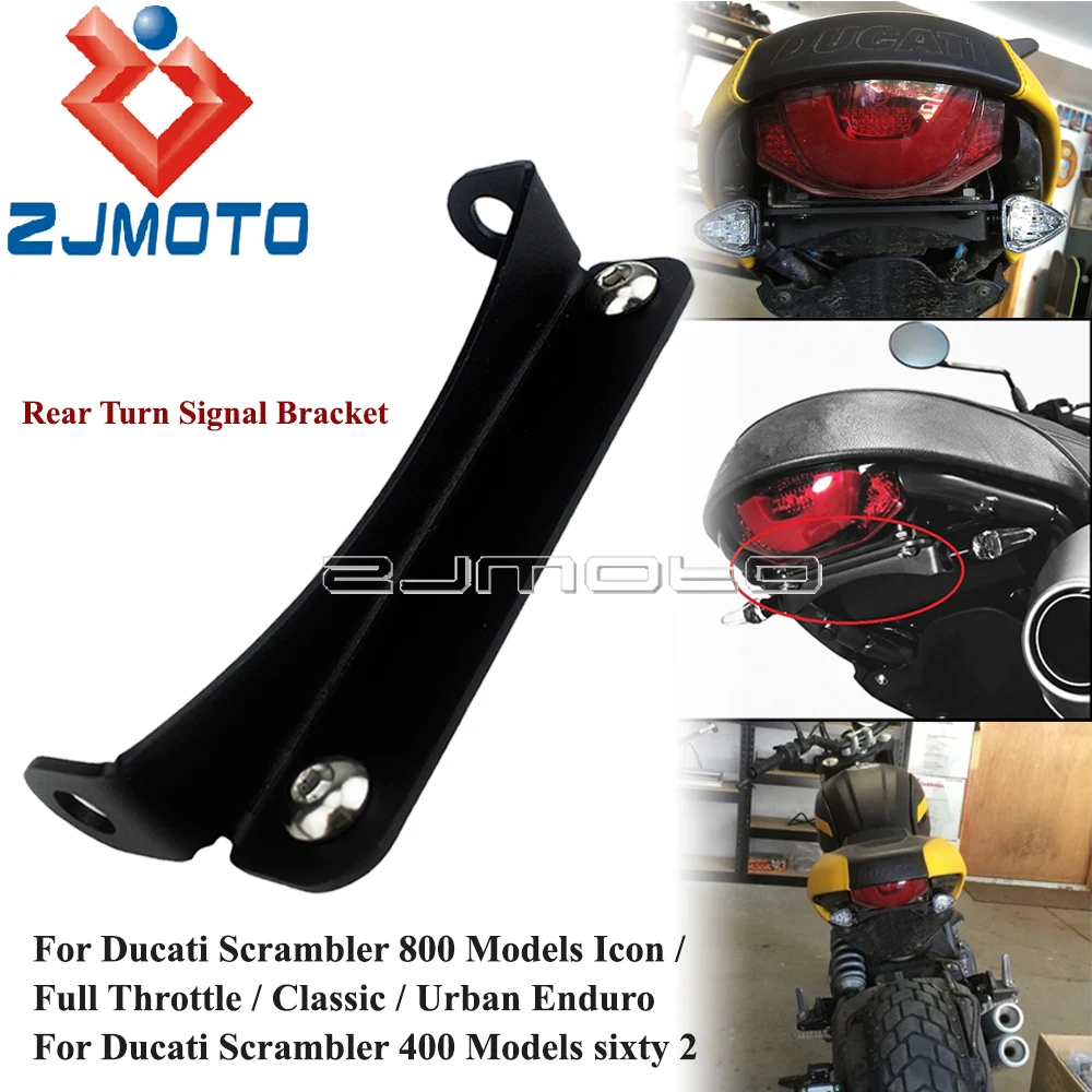 

Motorcycle Rear Turn Signals Relocation Bracket For Ducati Scrambler 800 Icon Full Throttle Classic Urban Turn Indicators Holder