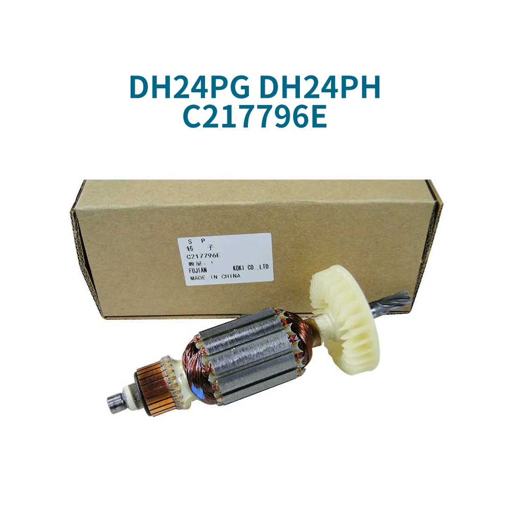 

Armature for Hitachi DH24PG DH24PH DH 24PG 24PH hammer drill motor rotor and stator winding replacement parts
