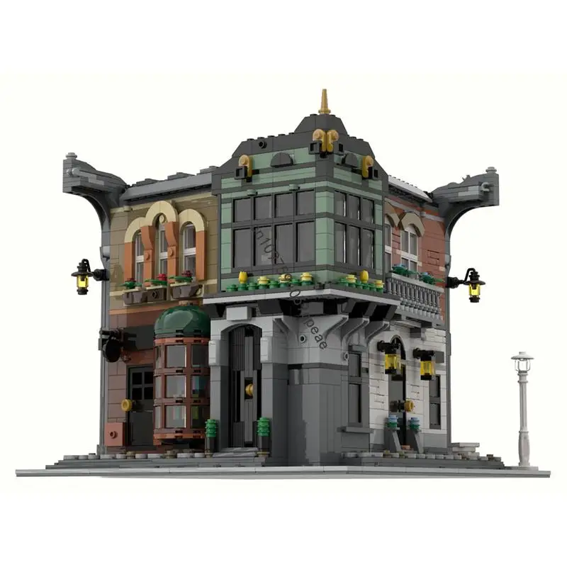 

New 2321PCS City Hot Street View Moc Modular Baker Corner Street Model Custom Puzzle Diy Creative Ideas Kids Toys Birthday Gifts